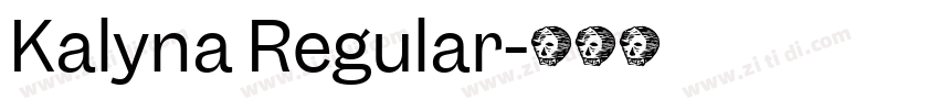 Kalyna Regular字体转换